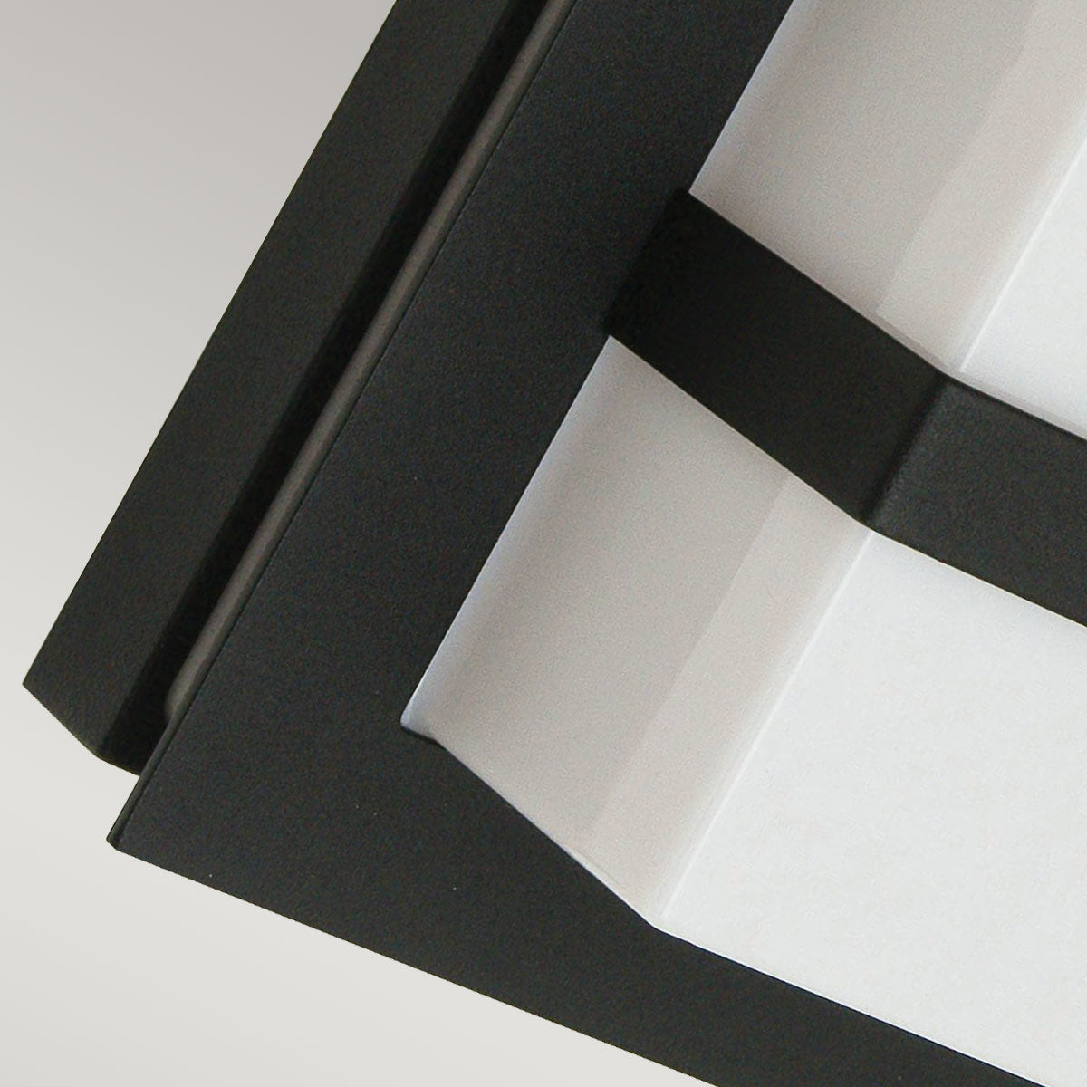 Norlys Boden 1 Light Wall Light - Black With Opal Polycarbonate BODEN-E27-BLK-O