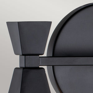 Elstead Lighting Wall Light from the Bowtie range. Bowtie 2lt Wall Light - Matte Black Product Code = BOWTIE-2-MB
