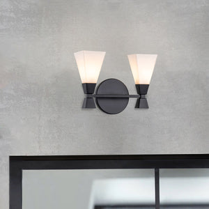 Elstead Lighting Wall Light from the Bowtie range. Bowtie 2lt Wall Light - Matte Black Product Code = BOWTIE-2-MB