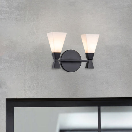 Elstead Lighting Wall Light from the Bowtie range. Bowtie 2lt Wall Light - Matte Black Product Code = BOWTIE-2-MB