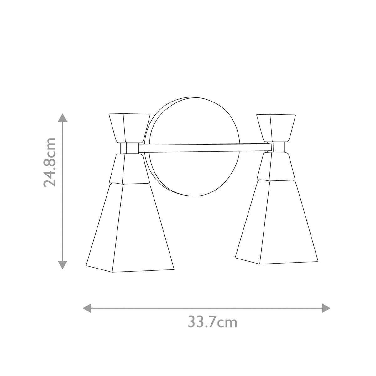 Elstead Lighting Wall Light from the Bowtie range. Bowtie 2-light Wall Light - Matte Black – SKU BOWTIE-2-MB