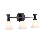 Elstead Lighting Wall Light from the Bowtie range. Bowtie 3-light Wall Light - Matte Black – SKU BOWTIE-3-MB
