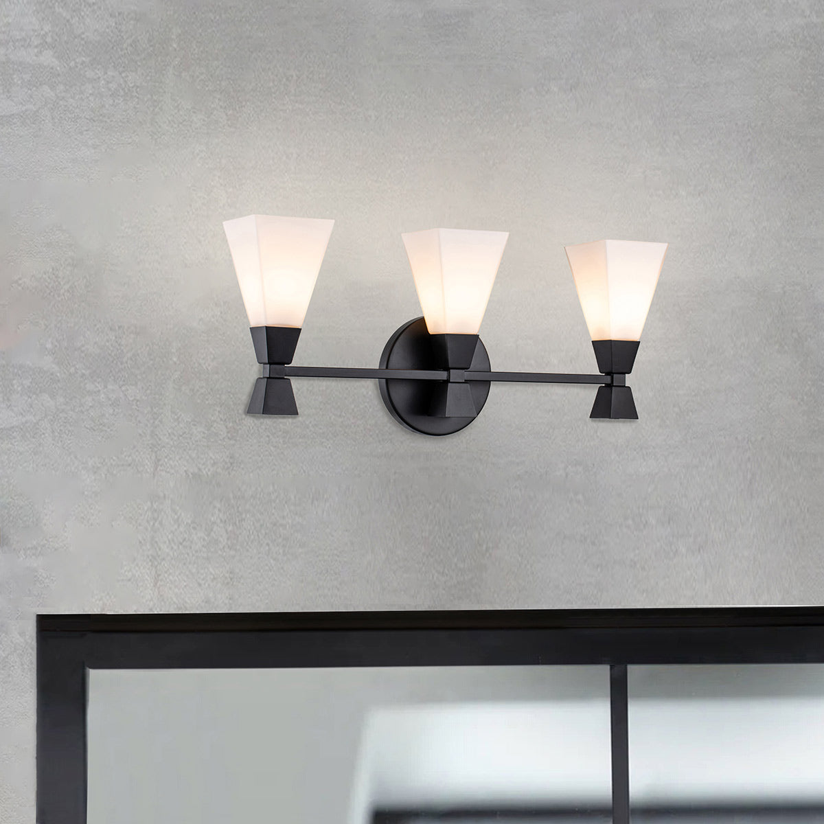 Elstead Lighting Wall Light from the Bowtie range. Bowtie 3lt Wall Light - Matte Black Product Code = BOWTIE-3-MB
