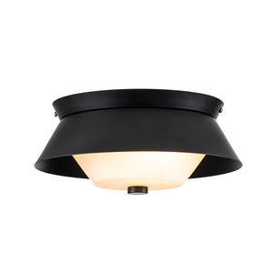 Elstead Lighting Ceiling Flush from the Bowtie range. Bowtie 2lt Flush - Matte Black Product Code = BOWTIE-F-MB