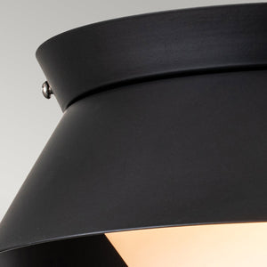 Elstead Lighting Ceiling Flush from the Bowtie range. Bowtie 2lt Flush - Matte Black Product Code = BOWTIE-F-MB