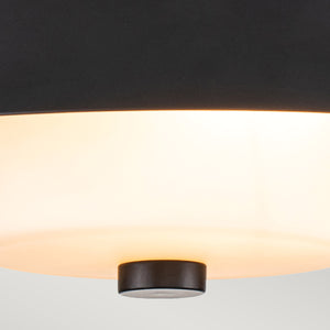Elstead Lighting Ceiling Flush from the Bowtie range. Bowtie 2lt Flush - Matte Black Product Code = BOWTIE-F-MB