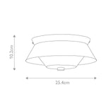 Elstead Lighting Ceiling Flush from the Bowtie range. Bowtie 2-light Flush - Matte Black – SKU BOWTIE-F-MB