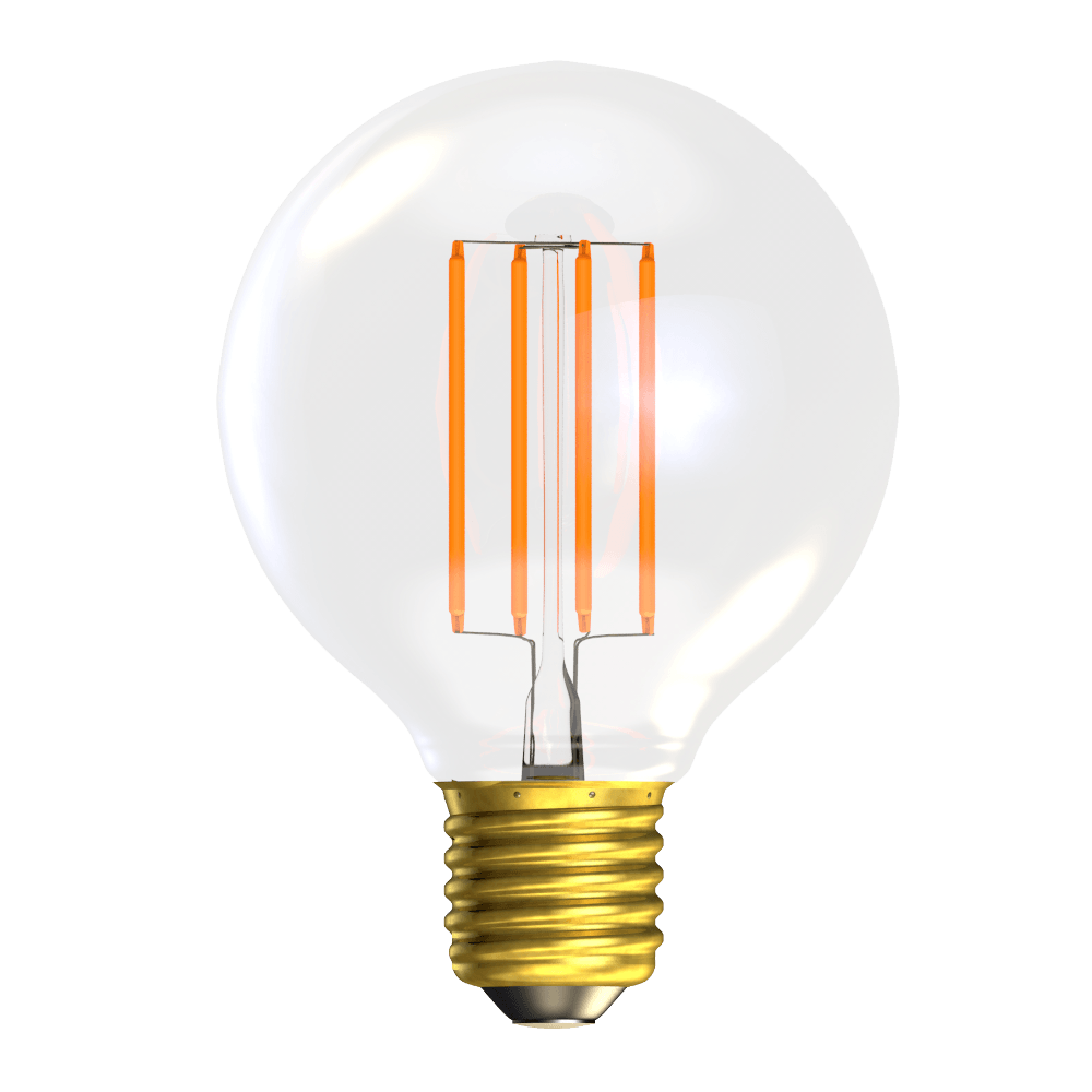 British Electric Lamps FL-CP-L3.3RND80ESC/VWW/DIM BEL - British Electric Lamps BELL LED Part Number 60790 <p>LED Filament 80mm Globe 3.3W (40W eqv.) E27 Clear 2700K Dimmable</p>