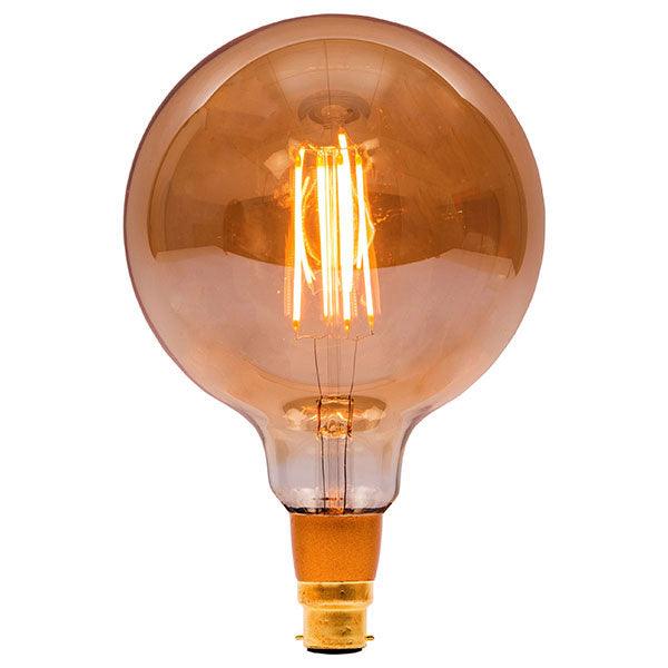 British Electric Lamps FL-CP-L4RND125BCG/DIM BEL - British Electric Lamps BELL LED Part Number 1471 BELL 125mm LED Globe 240V 4W B22d Amber Dimmable