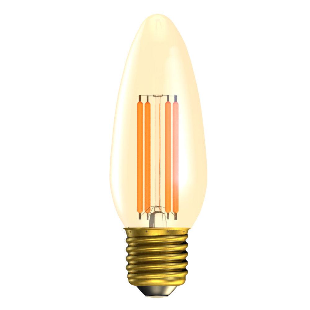 British Electric Lamps FL-CP-LCND3.3ESGUWW/DIM BEL - British Electric Lamps BELL LED Part Number 60814 <p>LED Vintage Candle 3.3W (35W eqv.) ES Gold 2200K Dimmable </p>