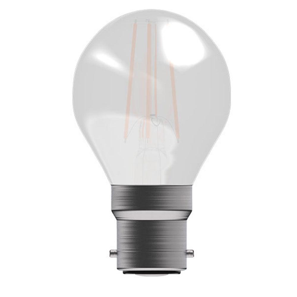 British Electric Lamps FL-CP-LRND45BCO/3.3VWW/DIM BEL - British Electric Lamps BELL LED Part Number 60743 <p>LED Filament 45mm Round 3.3W (40W eqv.) BC Opal 2700K Dimmable</p>