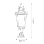 Elstead Lighting Pedestal Lantern from the Baltimore range. Baltimore 1 Light Large Pedestal Lantern – SKU BT3-L
