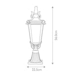 Elstead Lighting Pedestal Lantern from the Baltimore range. Baltimore 1 Light Medium Pedestal Lantern – SKU BT3-M