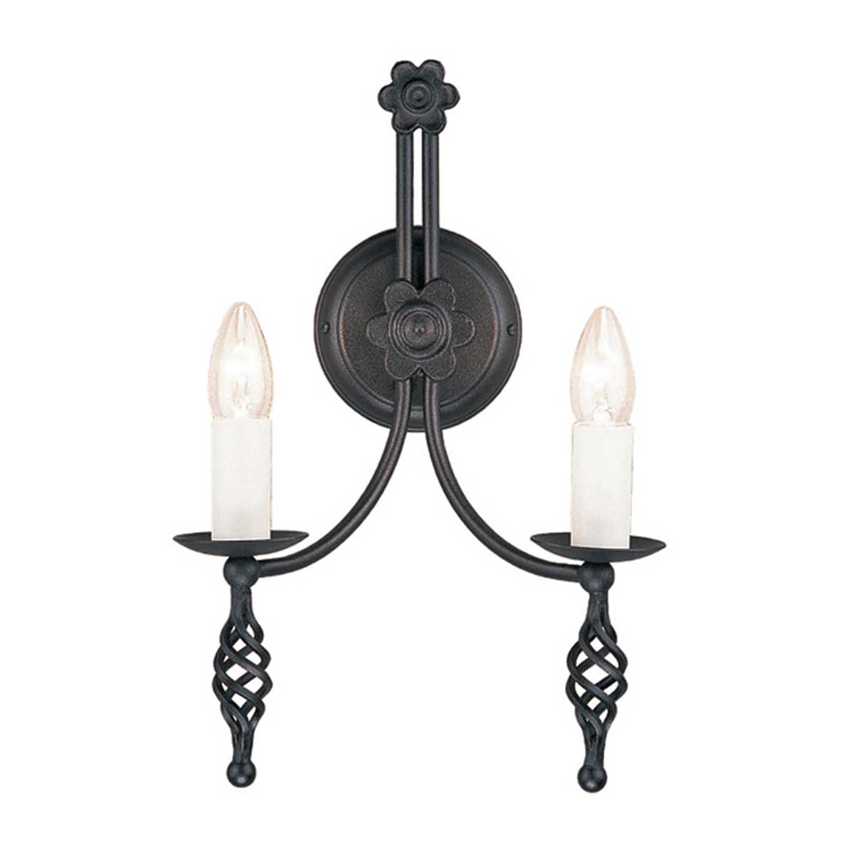Elstead Lighting Wall Light from the Belfry range. Belfry 2 Light Wall Light Product Code = BY2-BLACK
