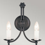 Elstead Lighting Wall Light from the Belfry range. Belfry 2 Light Wall Light Product Code = BY2-BLACK