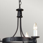Elstead Lighting Chandelier from the Belfry range. Belfry 3 Light Chandelier Product Code = BY3-BLACK