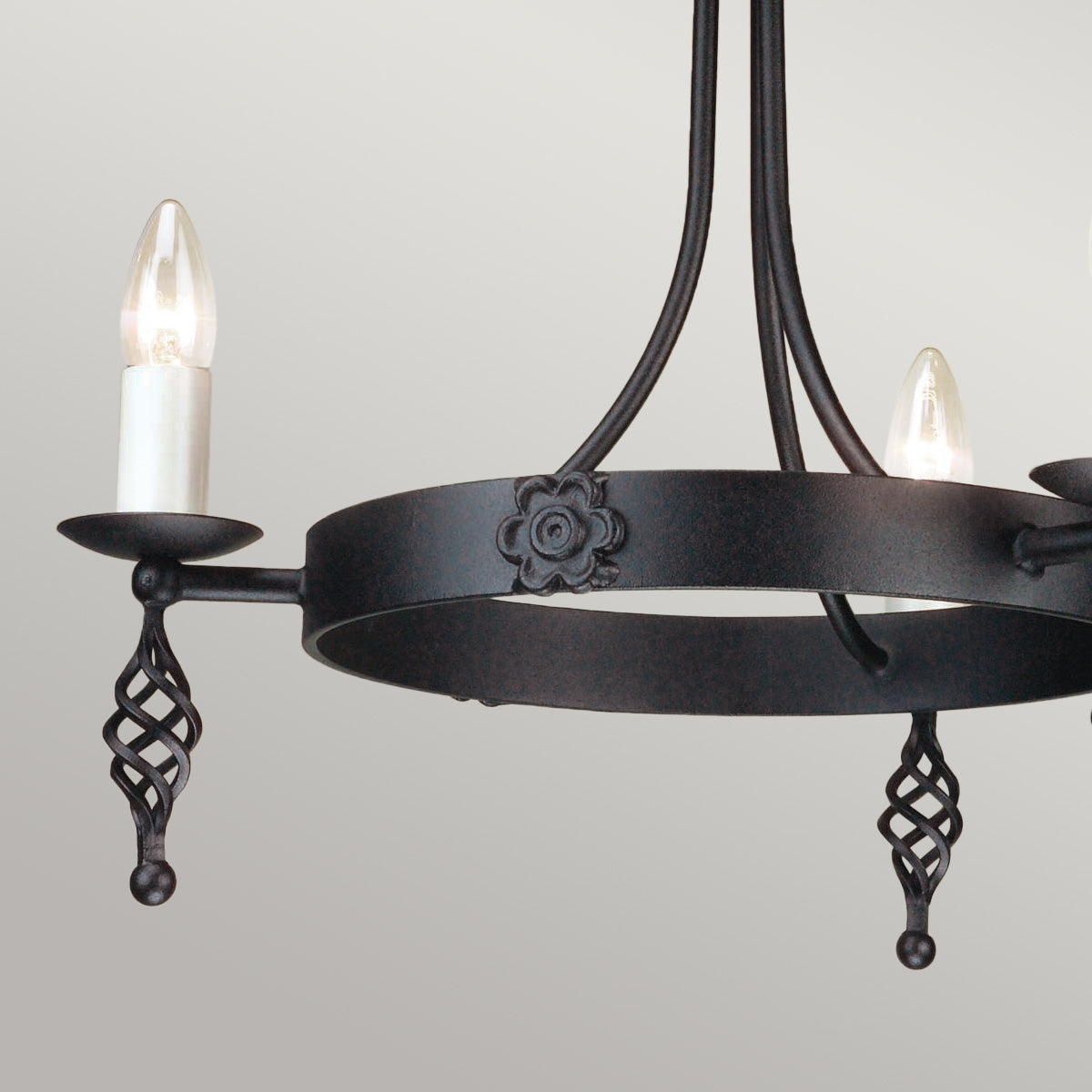 Elstead Lighting Chandelier from the Belfry range. Belfry 3 Light Chandelier Product Code = BY3-BLACK