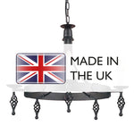 Elstead Lighting Chandelier from the Belfry range. Belfry 5 Light Chandelier – SKU BY5-BLACK