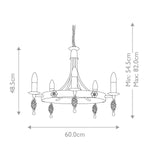Elstead Lighting Chandelier from the Belfry range. Belfry 5 Light Chandelier – SKU BY5-BLACK