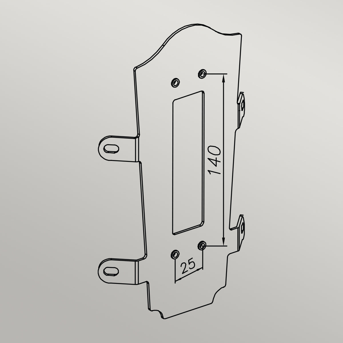 Norlys Corner Bracket from the Corner Brackets range. Corner Bracket 4 - Black Product Code = C-BKT4-BLK
