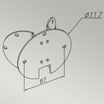 Norlys Corner Bracket 6 - Black C-BKT6-BLACK