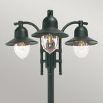 Norlys Como 3 Light Triple Head Post C7-BLACK