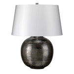 Elstead Lighting Table Lamp from the Caesar range. Caesar 1 Light Table Lamp - Silver Product Code = CAESAR-TL-SIL