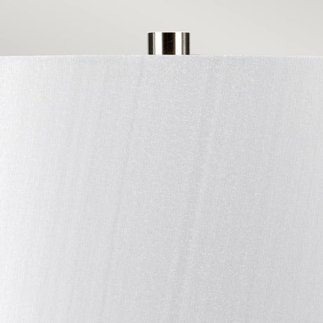 Elstead Lighting Table Lamp from the Caesar range. Caesar 1 Light Table Lamp - Silver Product Code = CAESAR-TL-SIL