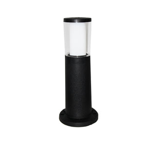 Magnalux Carlo 400mm Black Clear LED 3.5W CCT Bollard Post Light Part Number - CARLO400BL