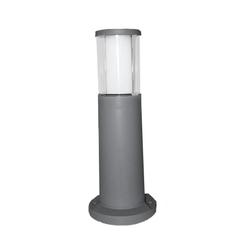 Magnalux Carlo 400 mm Grey Clear LED 3.5W CCT Bollard Post Light Part Number - CARLO400GY