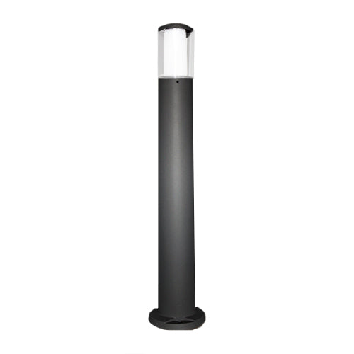Magnalux Carlo 800 mm Black Clear LED 3.5W CCT Bollard Post Light Part Number - CARLO800BL