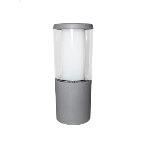 Magnalux Carlo 250 mm Grey Clear LED 3.5W Bollard Post Light Part Number - CARLO250GY