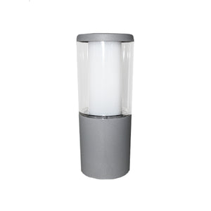 Magnalux Carlo 250 mm Grey Clear LED 3.5W Bollard Post Light Part Number - CARLO250GY