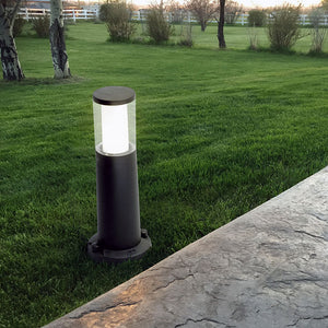 Magnalux Carlo 250 mm Grey Clear LED 3.5W Bollard Post Light Part Number - CARLO250GY