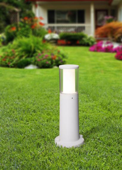 Magnalux Carlo 400mm Black Clear LED 3.5W CCT Bollard Post Light Part Number - CARLO400BL