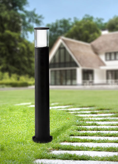 Magnalux Carlo 400 mm Grey Clear LED 3.5W CCT Bollard Post Light Part Number - CARLO400GY