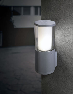 Magnalux Carlo Black Clear LED 3.5W CCT Bollard Wall Light Part Number - CARLOWALLBL