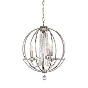 Elstead Lighting Chandelier from the Cassie range. Cassie 4 Light Chandelier Product Code = CASSIE4