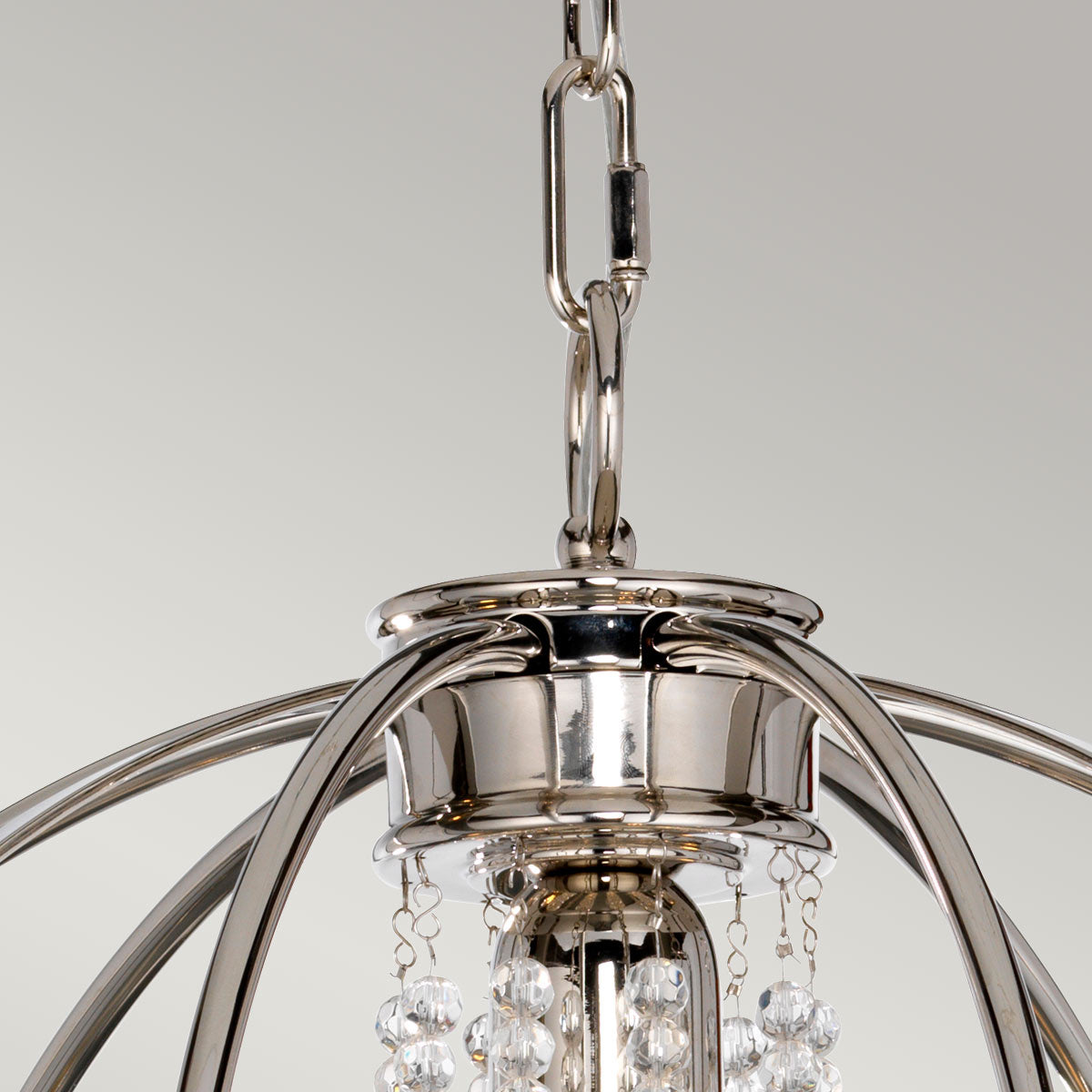 Elstead Lighting Chandelier from the Cassie range. Cassie 4 Light Chandelier Product Code = CASSIE4