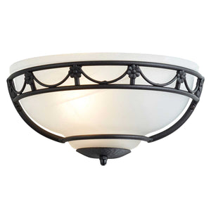 Elstead Lighting Wall Light from the Carisbrooke range. Carisbrooke 1 Light Wall Uplighter Product Code = CB-WU-BLACK