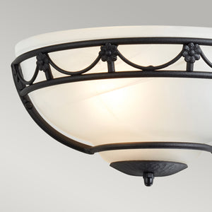 Elstead Lighting Wall Light from the Carisbrooke range. Carisbrooke 1 Light Wall Uplighter Product Code = CB-WU-BLACK