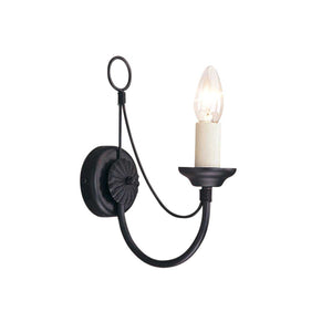 Elstead Lighting Wall Light from the Carisbrooke range. Carisbrooke 1 Light Wall Light Product Code = CB1-BLACK