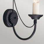 Elstead Lighting Wall Light from the Carisbrooke range. Carisbrooke 1 Light Wall Light Product Code = CB1-BLACK