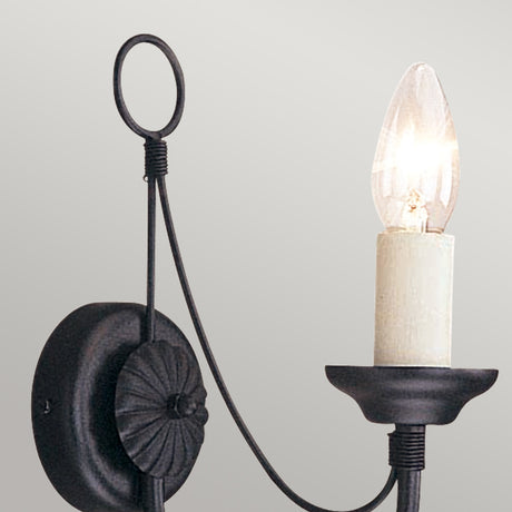 Elstead Lighting Wall Light from the Carisbrooke range. Carisbrooke 1 Light Wall Light Product Code = CB1-BLACK