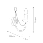 Elstead Lighting Wall Light from the Carisbrooke range. Carisbrooke 1 Light Wall Light – SKU CB1-BLACK