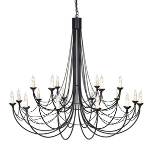 Elstead Lighting Chandelier from the Carisbrooke range. Carisbrooke 18 Light Chandelier Product Code = CB18-BLACK