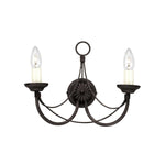 Elstead Lighting Wall Light from the Carisbrooke range. Carisbrooke 2 Light Wall Light Product Code = CB2-BLACK