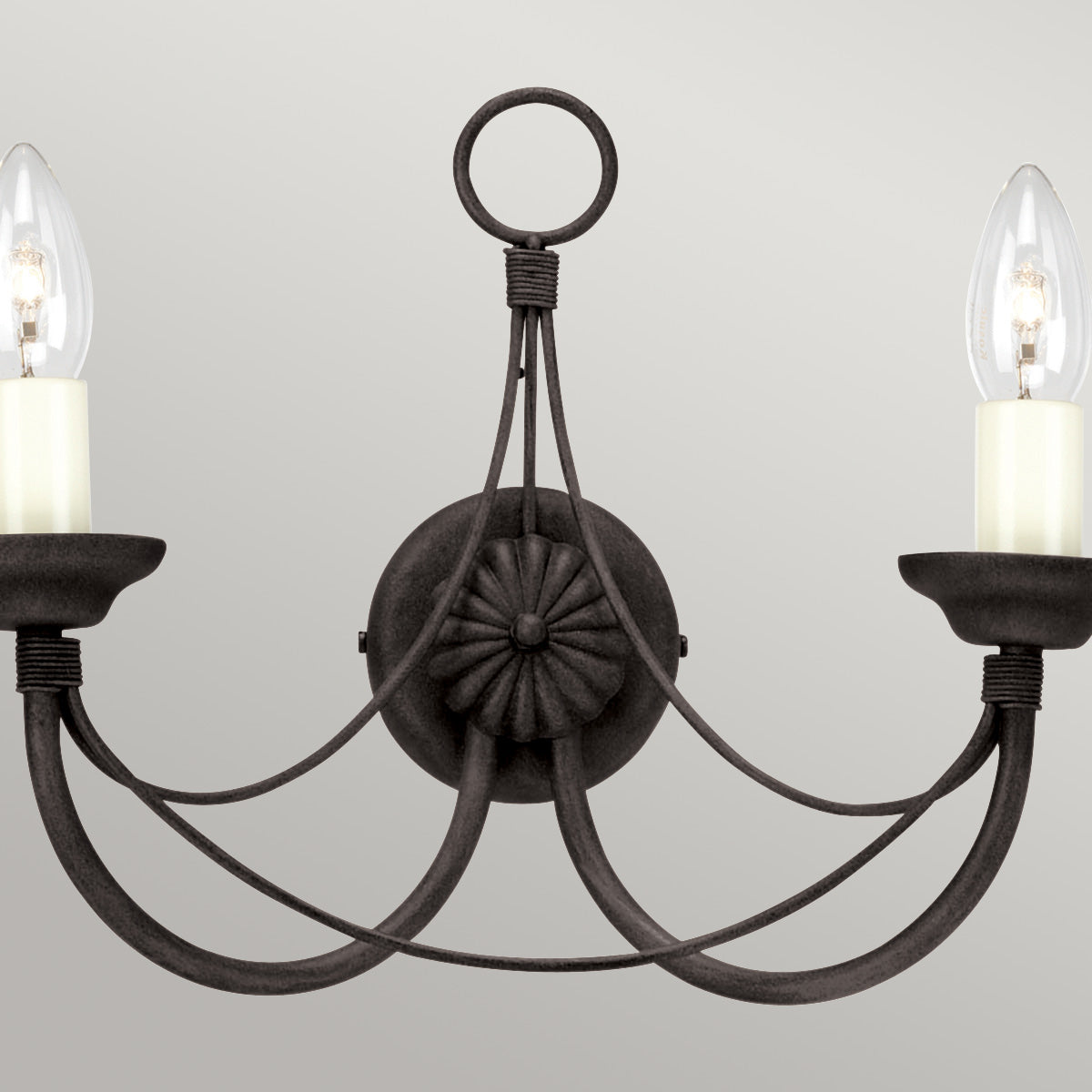 Elstead Lighting Wall Light from the Carisbrooke range. Carisbrooke 2 Light Wall Light Product Code = CB2-BLACK