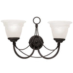 Elstead Lighting Wall Light from the Carisbrooke range. Carisbrooke 2 Light Wall Light Product Code = CB2-BLACK