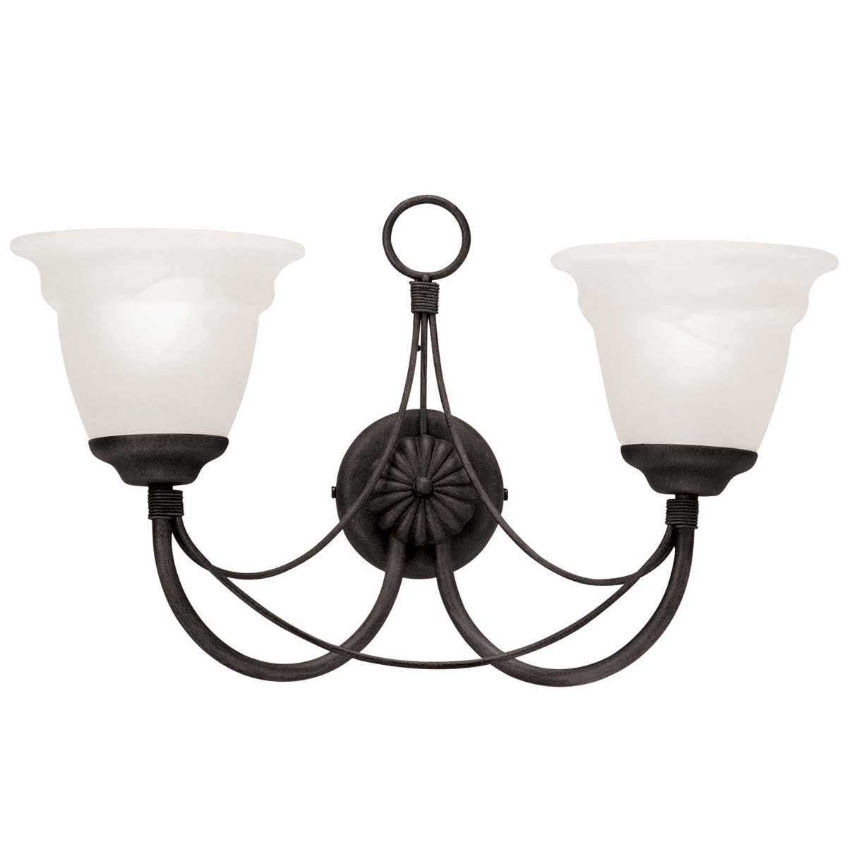 Elstead Lighting Wall Light from the Carisbrooke range. Carisbrooke 2 Light Wall Light Product Code = CB2-BLACK